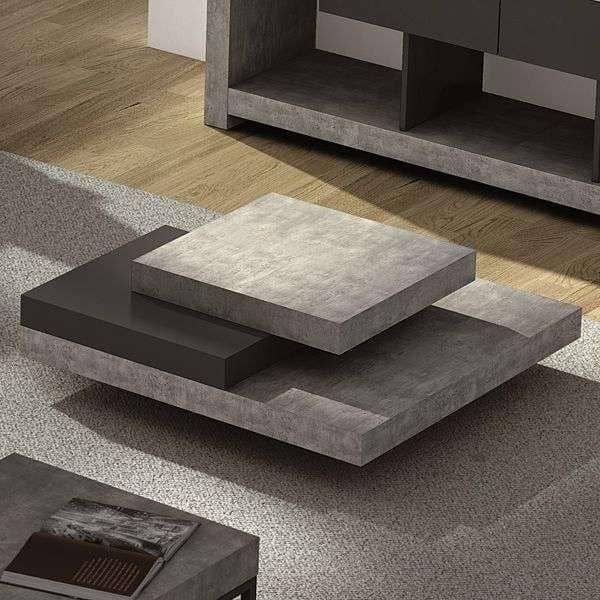 SLATE, coffee table : The concrete effect with the flexibility of